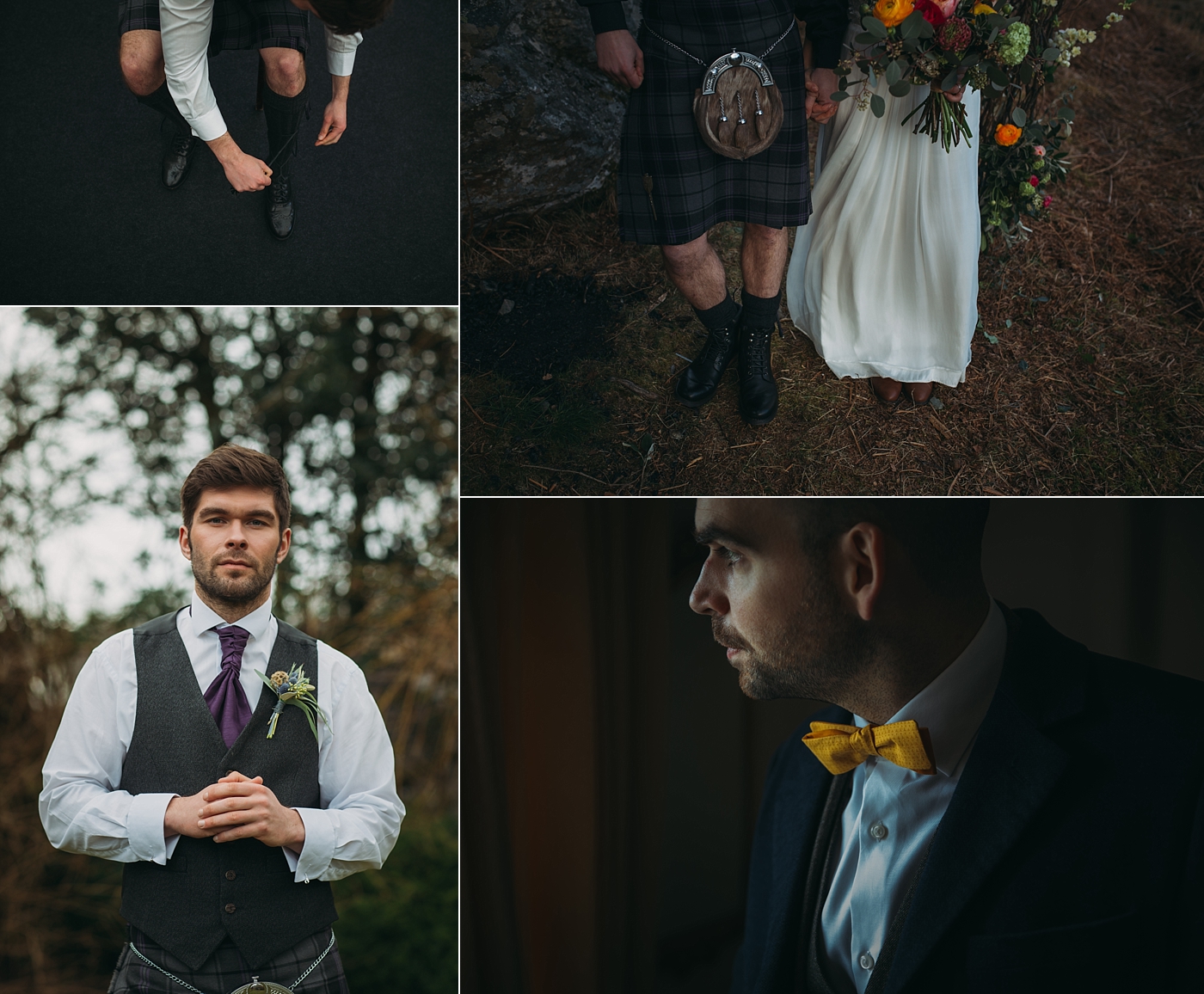 Scottish kilts and fancy bowties