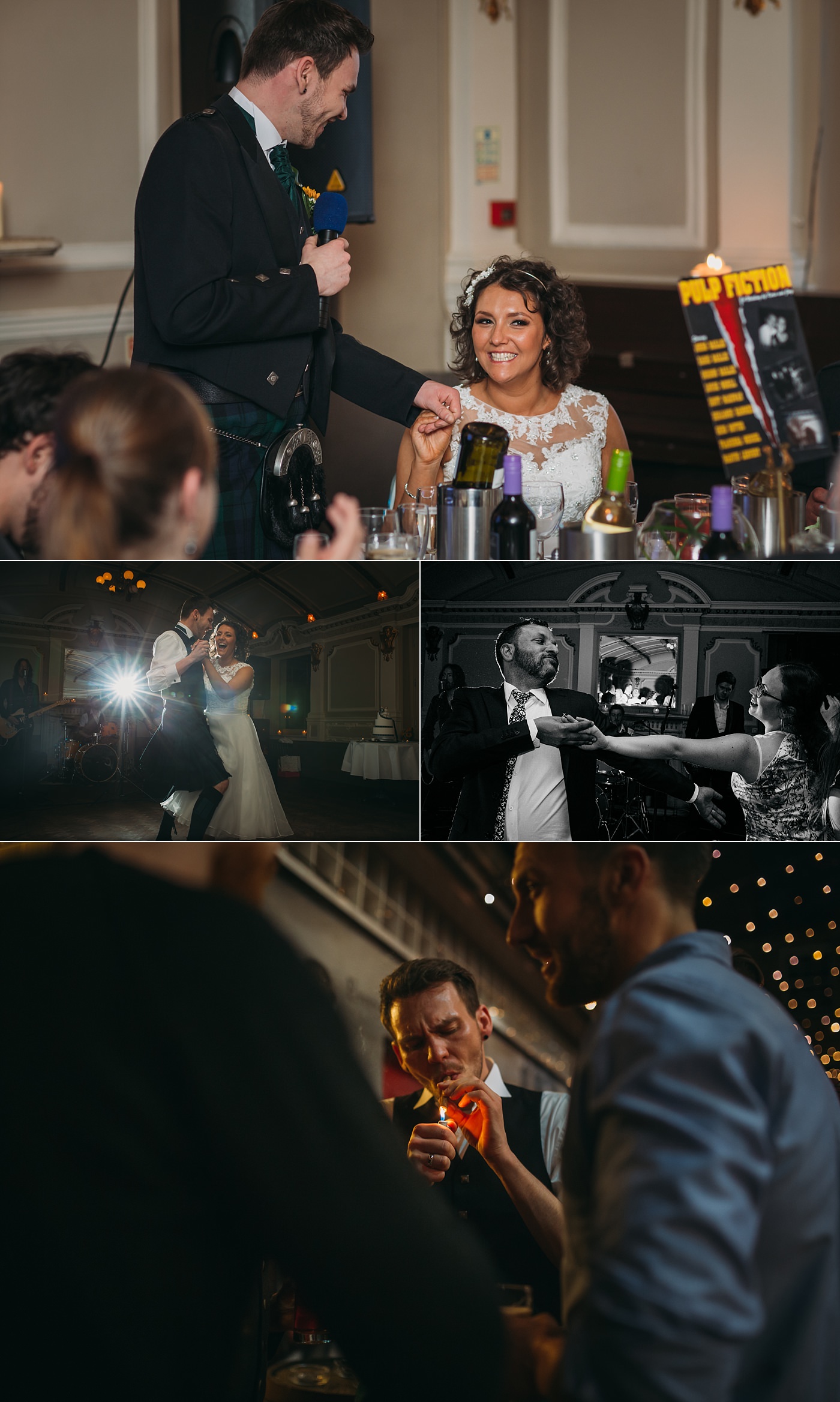 reception timeline - sloans wedding speeches and party
