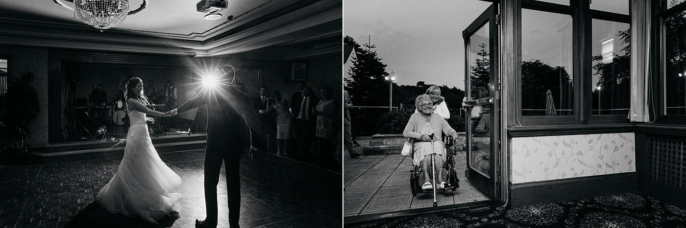 planning your wedding party timeline - a first dance watched by the grooms gran - lochgreen house hotel