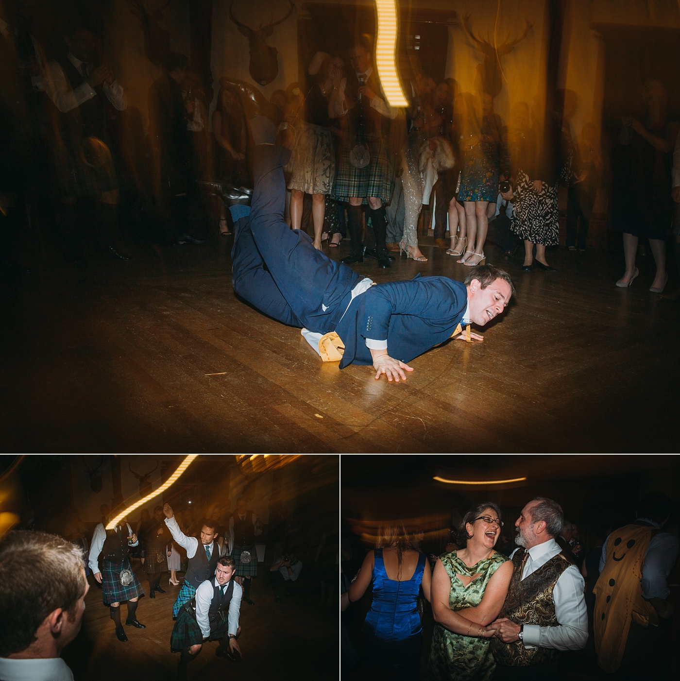 planning your wedding party timeline - dancing at Glen Tanar