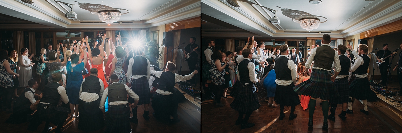 planning your wedding party timeline - dancing at Lochgreen House Hotel