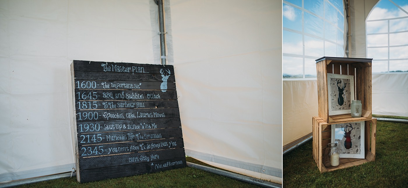 dumfries wedding photographer wedding details marquee