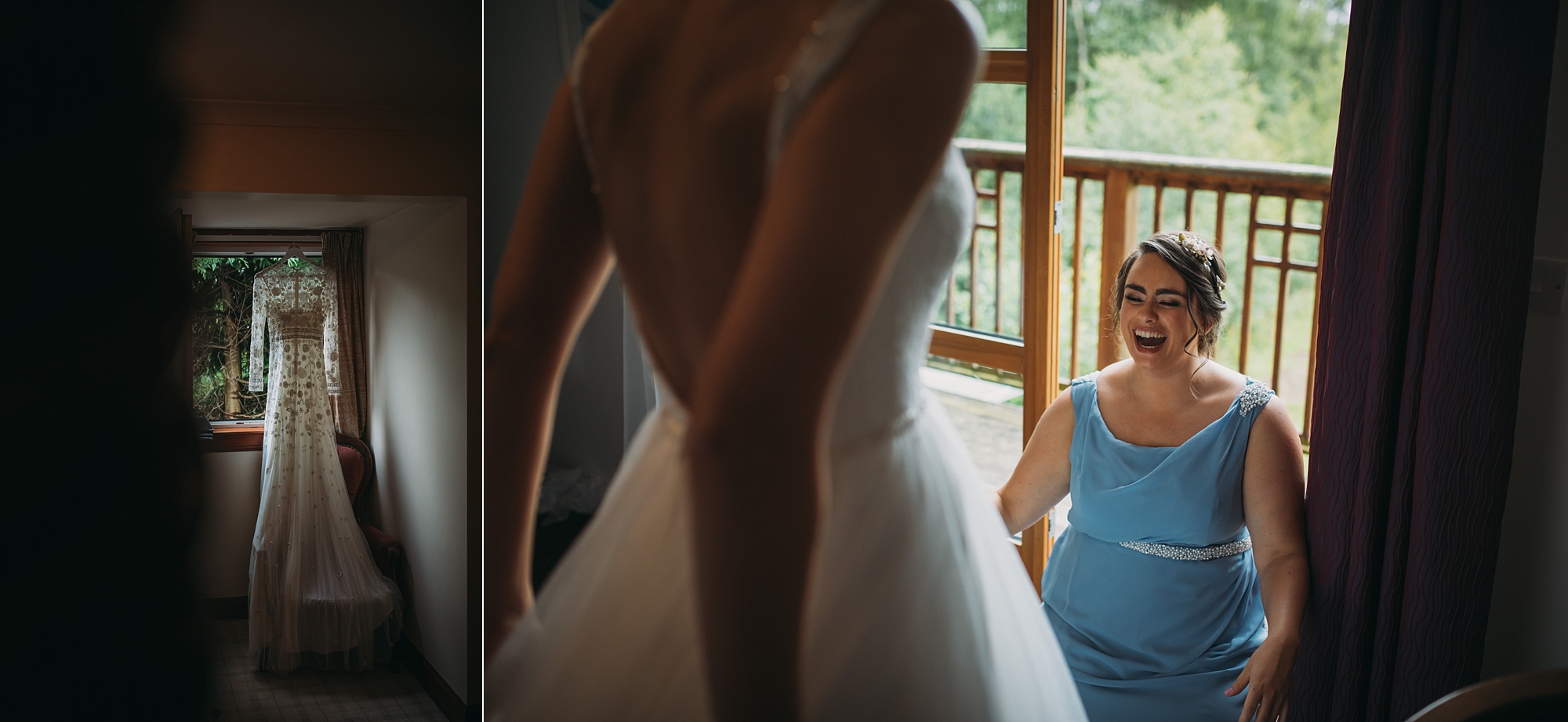 best wedding photographs of the dress and bride getting ready