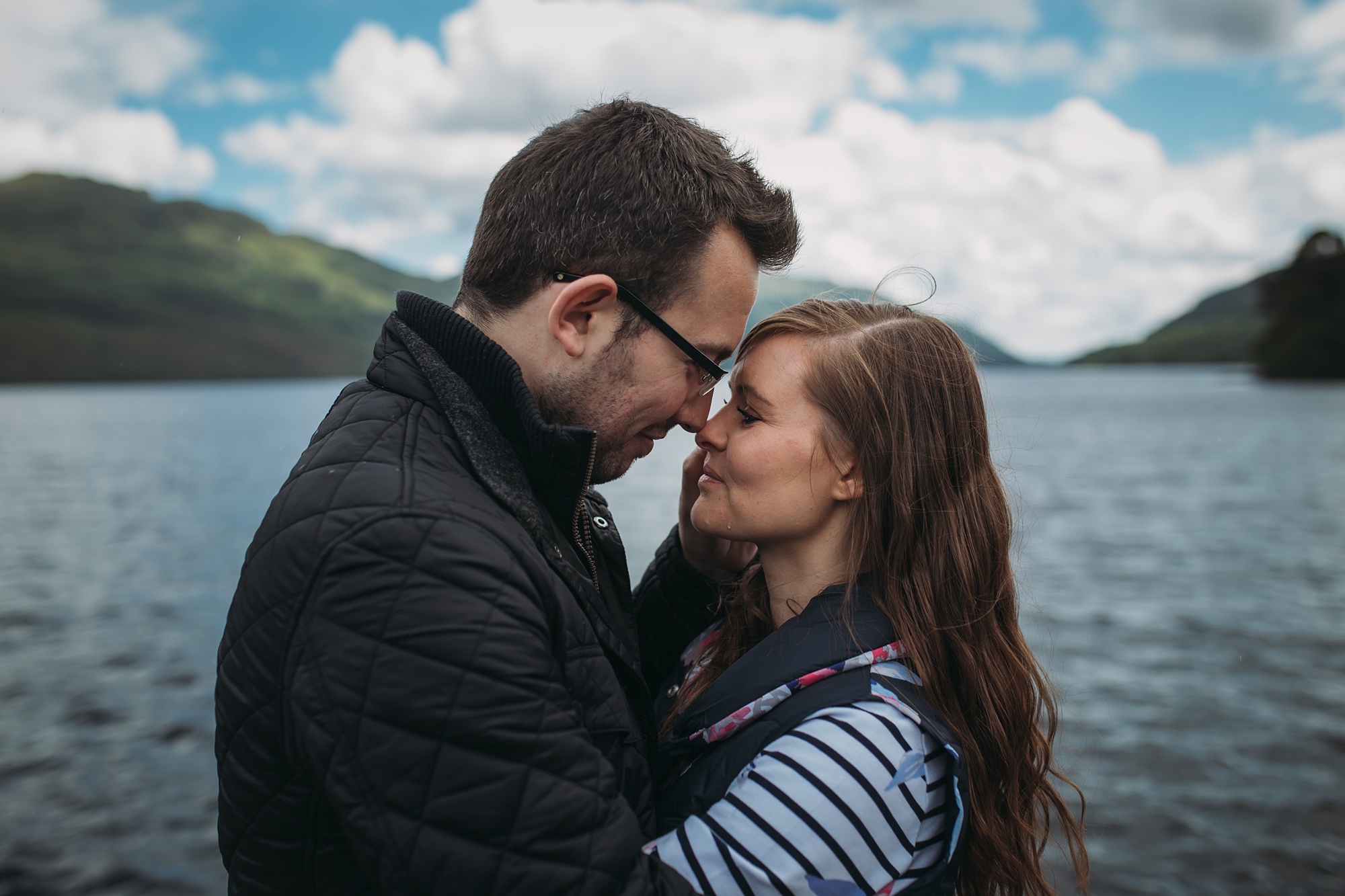 engagement shoot in loch lomond - best wedding photographs