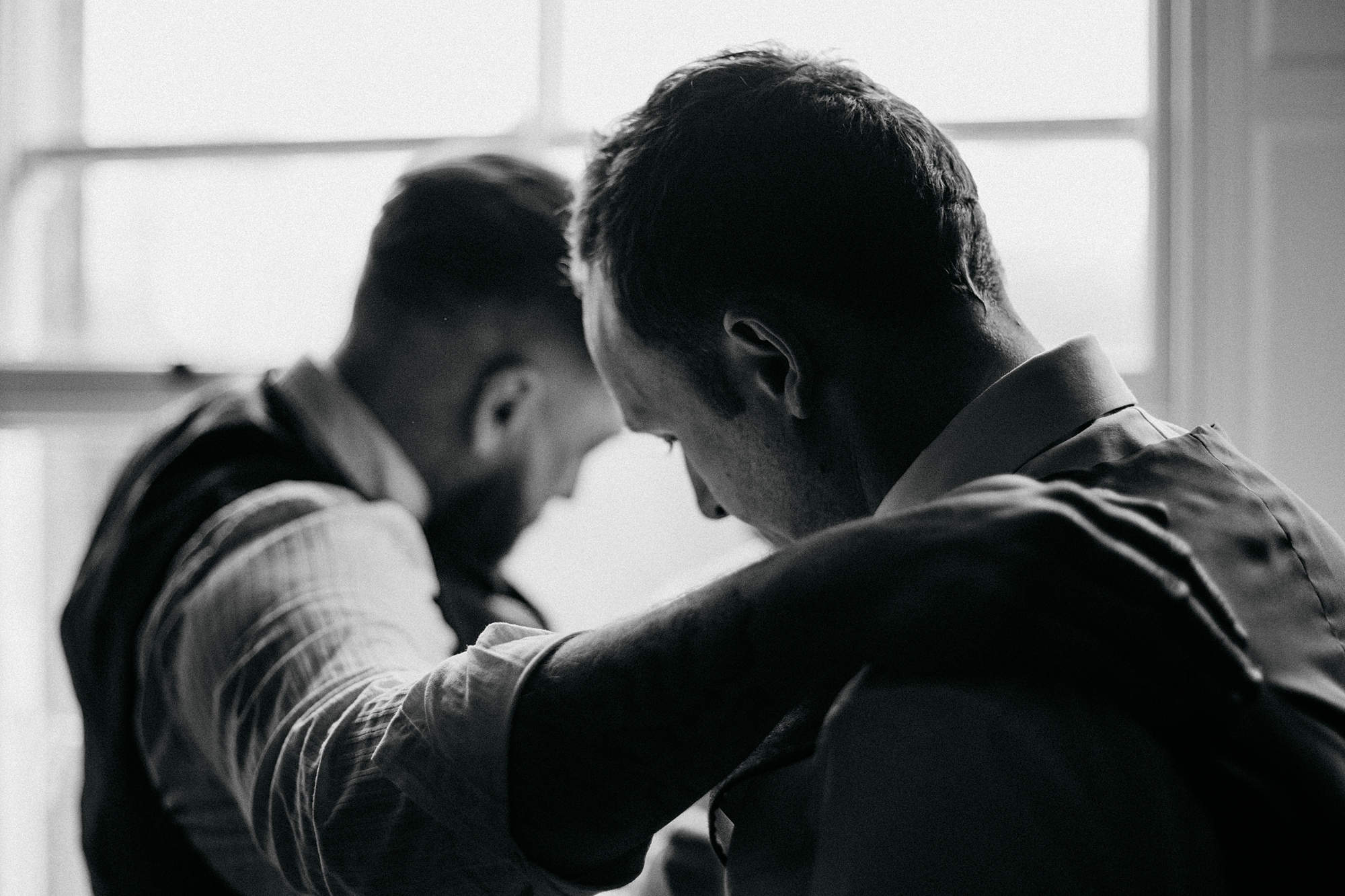 best wedding photographs - moment between groom and best friend