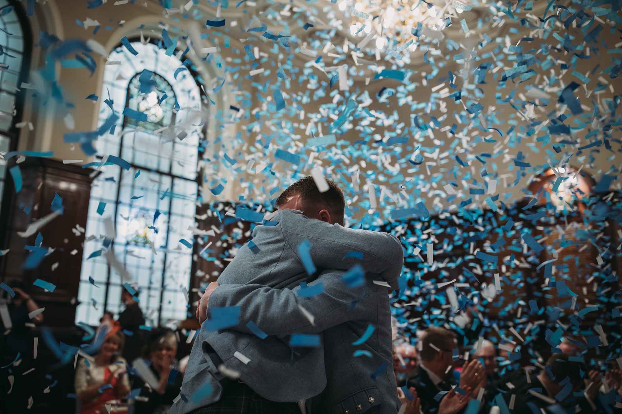 Glasgow Wedding | With mega Confetti Cannons