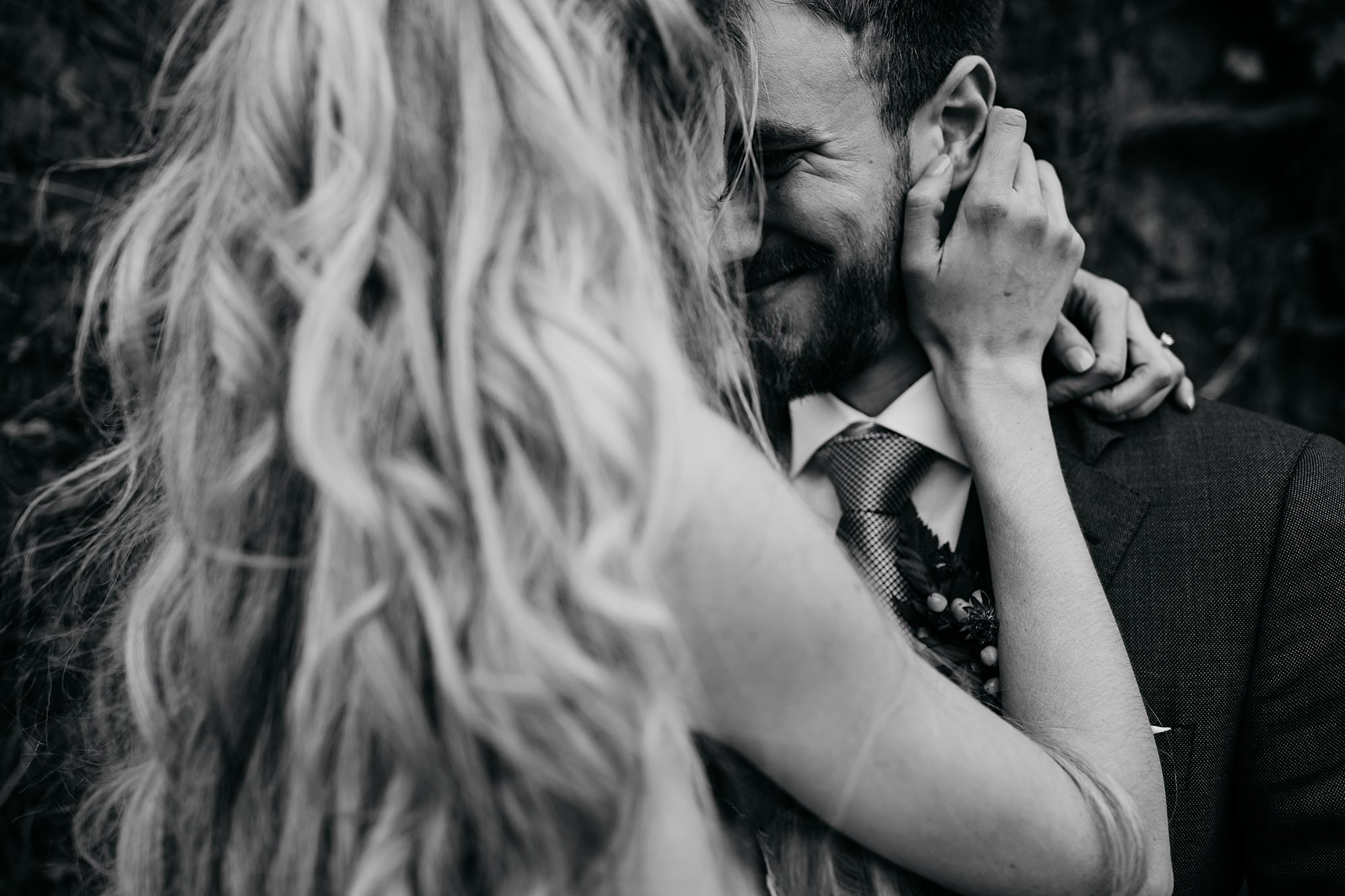 Newlyweds at their Cromlix House wedding