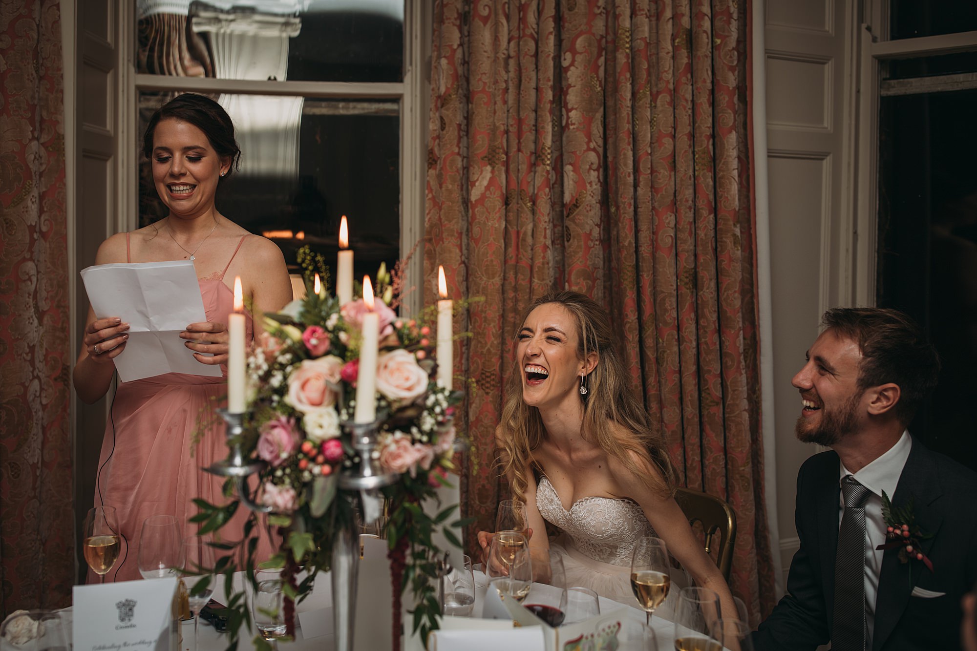 Cromlix House wedding speeches