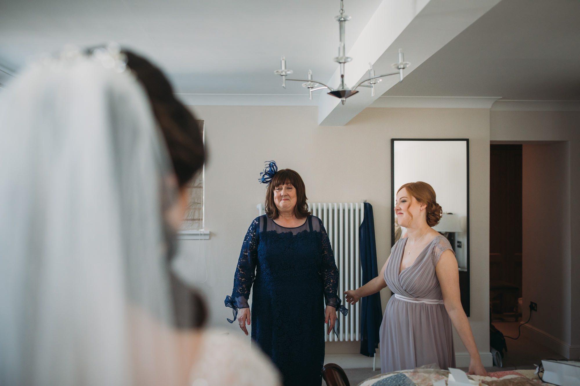 Mum sees her daughter in her wedding dress for the first time - High Wards wedding