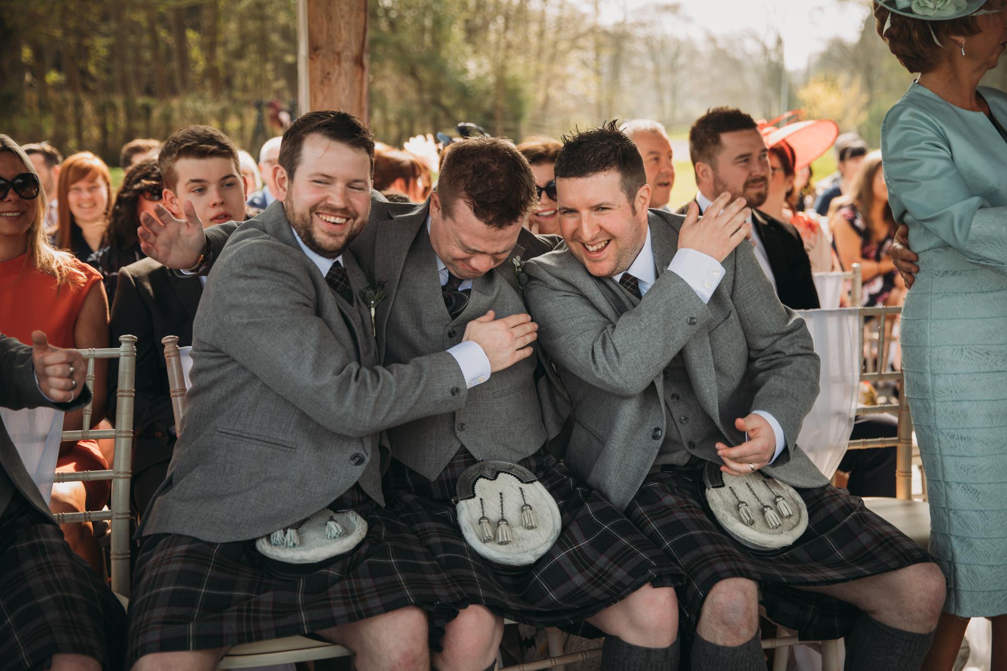 Mexican Hug at a High Wards wedding ceremony by Claire the Humanist