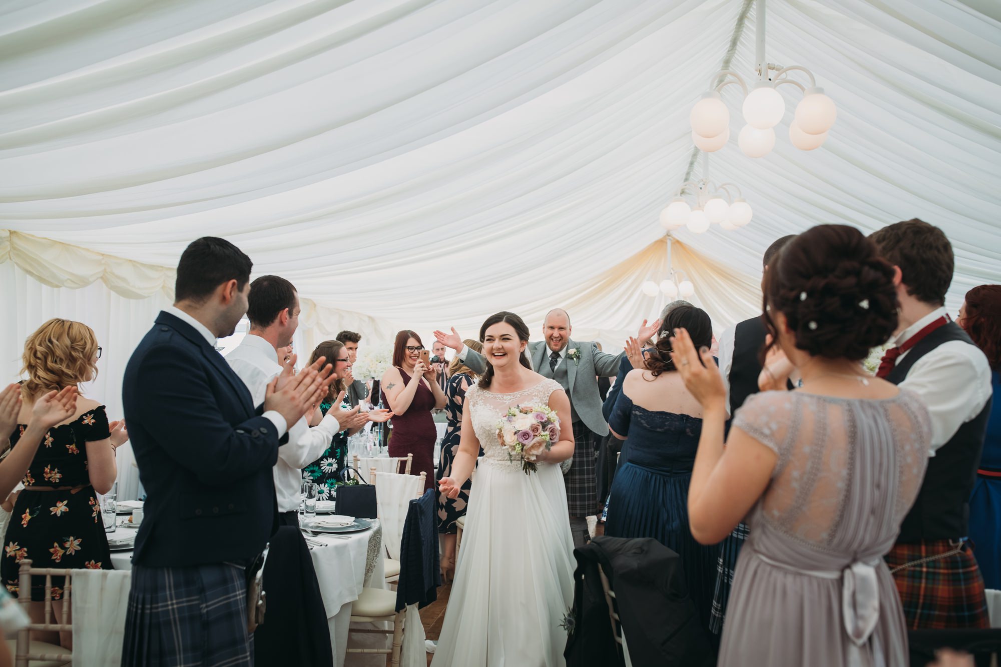 Newlyweds announced in for their High Wards wedding dinner