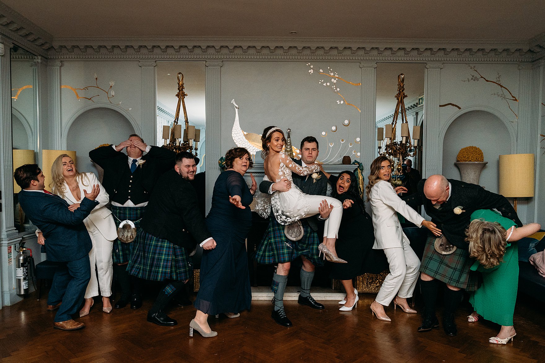 cromlix winter wedding reception celebrations