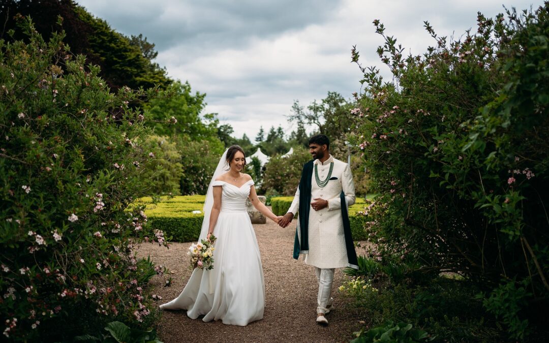 Spring wedding at Winton Castle