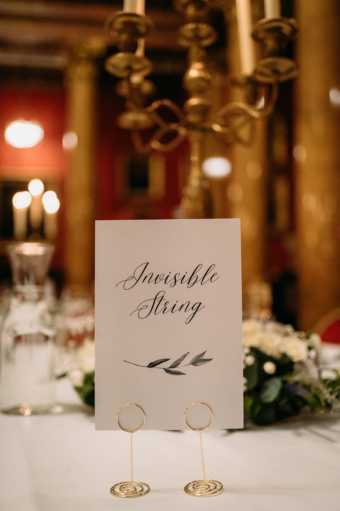 Taylor Swift table names at Royal College of Physicians Wedding